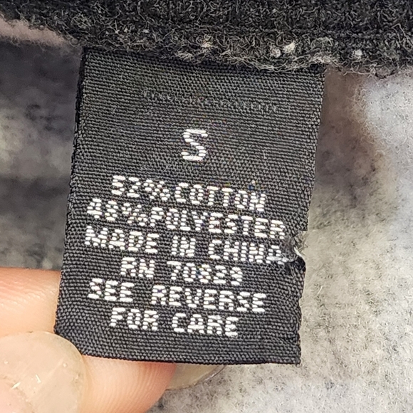 Men's Heather Greyish Black 3 Zip Pockets Drawstring Jogger Pants, sz SM - Picture 2 of 14